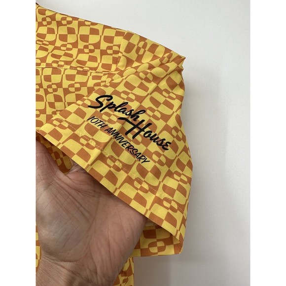 BYLT‎ Polo premium basics, Paloma shirt,L Short Sleeve  all over print Stretch - Picture 3 of 7